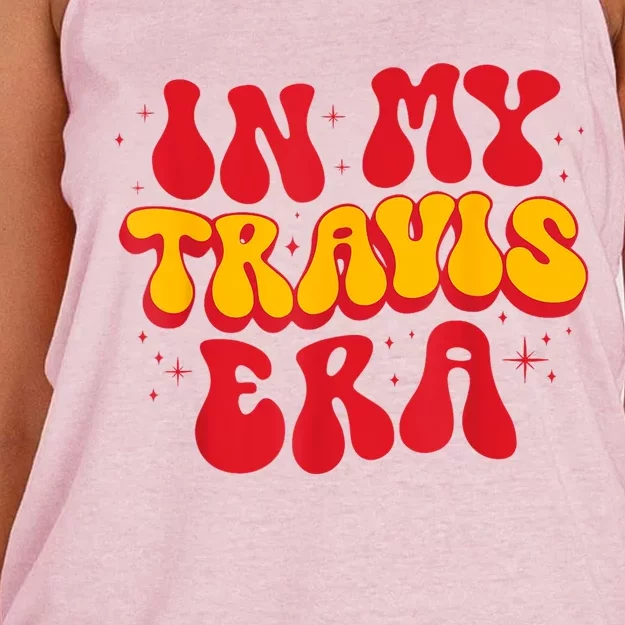 Retro Travis Women's Knotted Racerback Tank