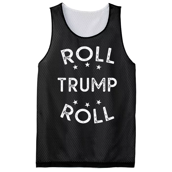 Roll Trump Roll Funny Alabama Republican Mesh Reversible Basketball Jersey Tank