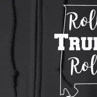 Roll Trump Roll Republican Party Alabama Full Zip Hoodie