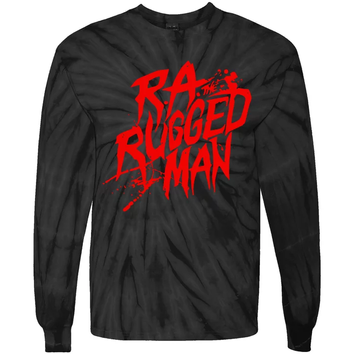 R.A. The Rugged Man Logo Tie-Dye Long Sleeve Shirt