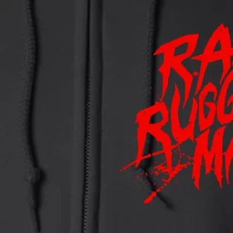 R.A. The Rugged Man Logo Full Zip Hoodie