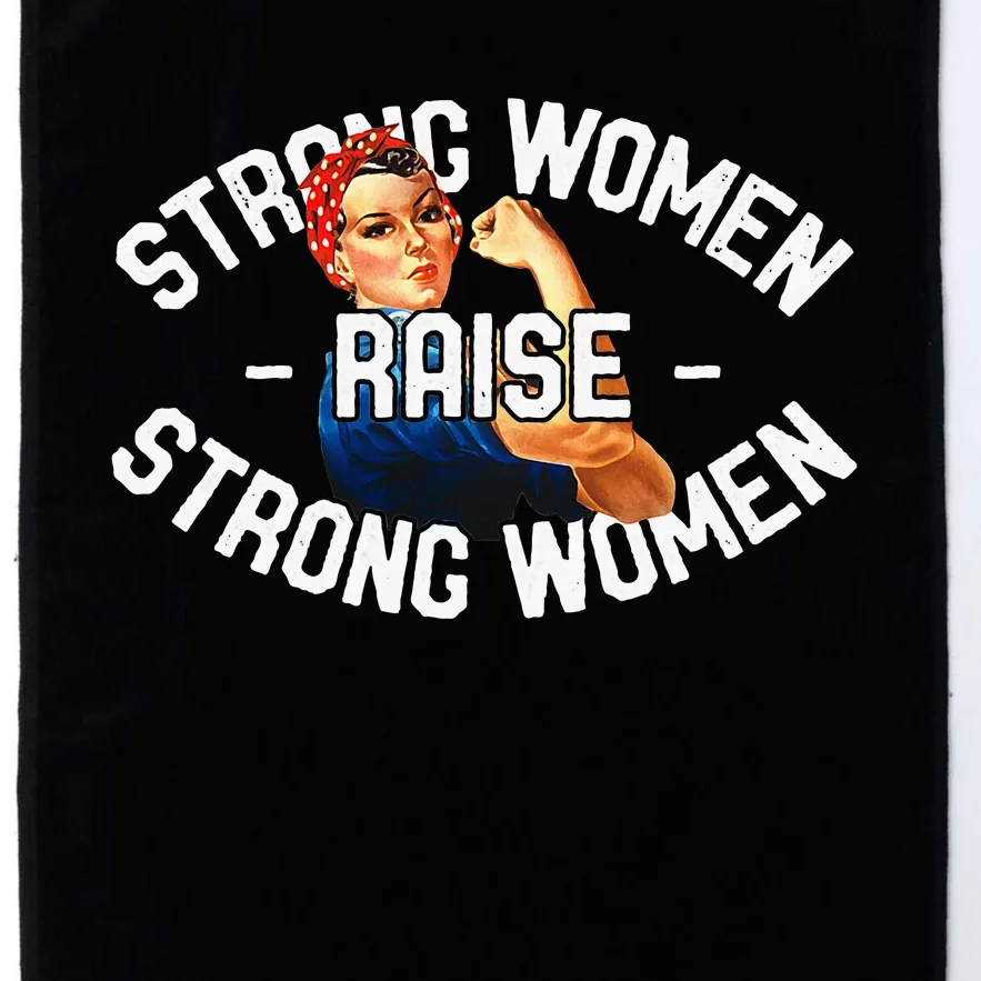 Rosie The Riveter Strong Women Raise Strong Women Platinum Collection Golf Towel