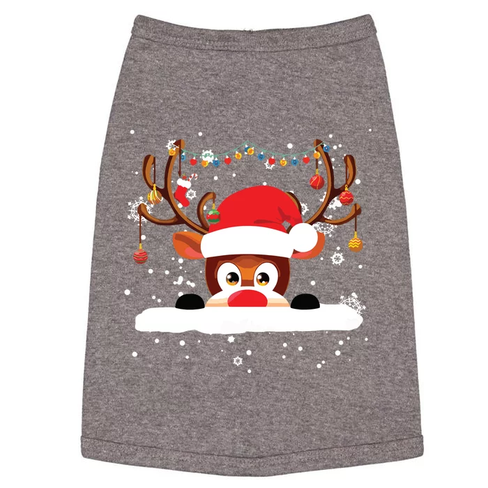 Rudolph The Red Nose Reindeer Christmas Pajama Girl Boy Doggie Tank