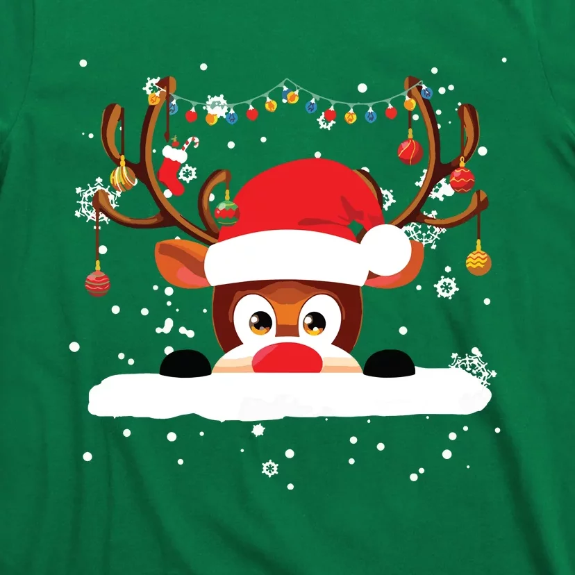 Rudolph The Red Nose Reindeer Christmas Pajama Girl Boy T-Shirt