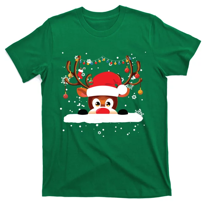 Rudolph The Red Nose Reindeer Christmas Pajama Girl Boy T-Shirt