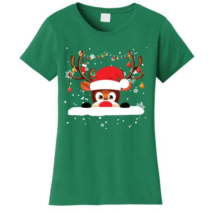 Rudolph The Red Nose Reindeer Christmas Pajama Girl Boy Women's T-Shirt