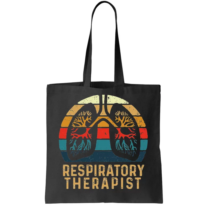 Respiratory Therapist Retro Vintage Lungs Pulmonology Rt Tote Bag