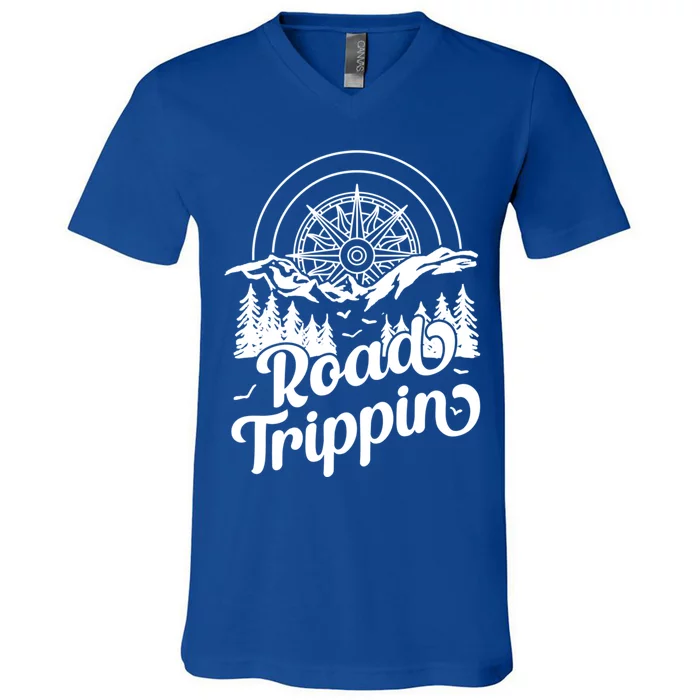 Road Trippin Road Trip Funny Gift V-Neck T-Shirt