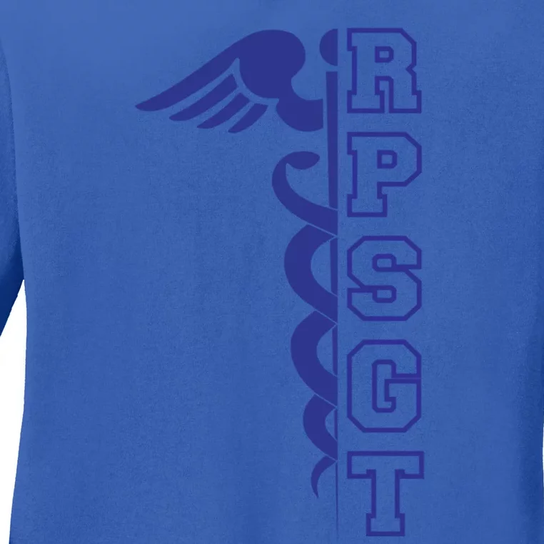 Respiratory Therapist Rpsgt Sleep Tech Gift Rrt Gift Ladies Long Sleeve Shirt