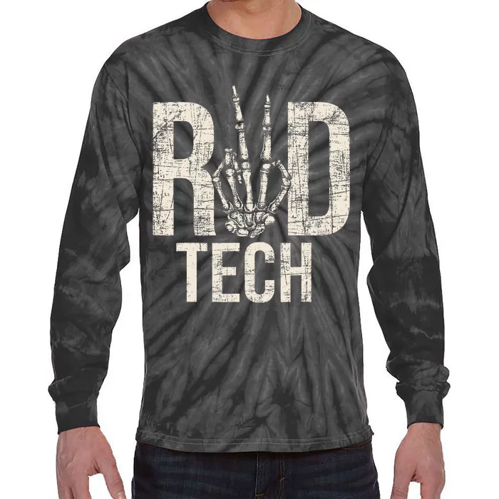 Rad Tech Radiographer Radiology Student Xray Technician Tie-Dye Long Sleeve Shirt