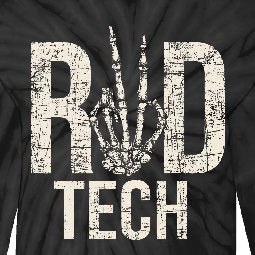 Rad Tech Radiographer Radiology Student Xray Technician Tie-Dye Long Sleeve Shirt