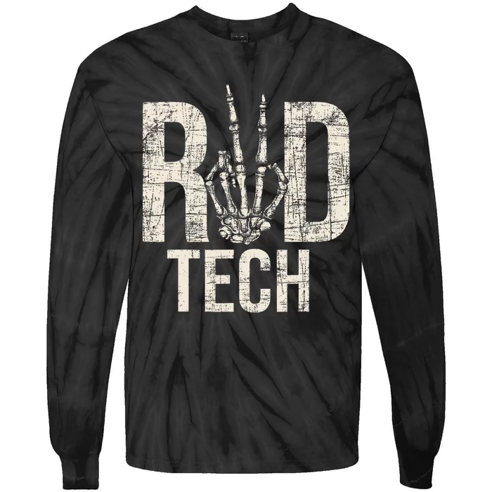 Rad Tech Radiographer Radiology Student Xray Technician Tie-Dye Long Sleeve Shirt