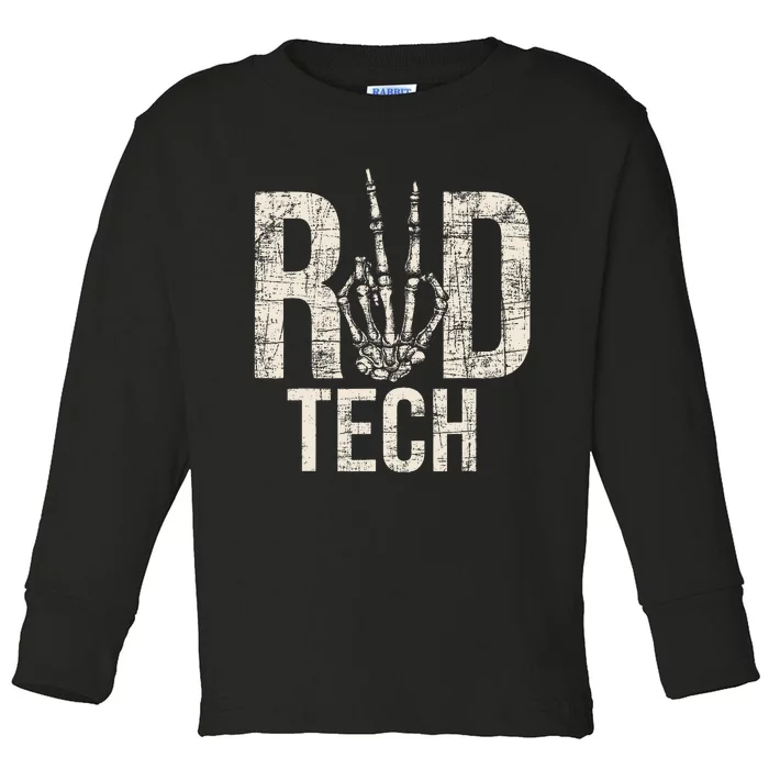 Rad Tech Radiographer Radiology Student Xray Technician Toddler Long Sleeve Shirt