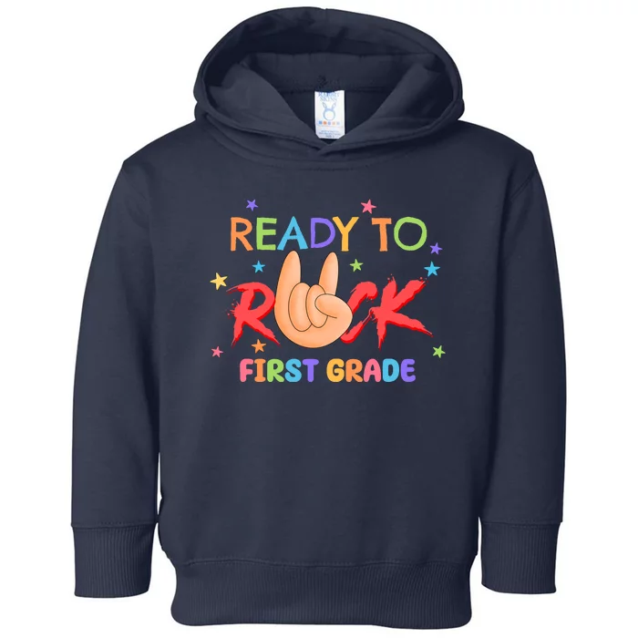 Ready To Rock First Grade Toddler Hoodie