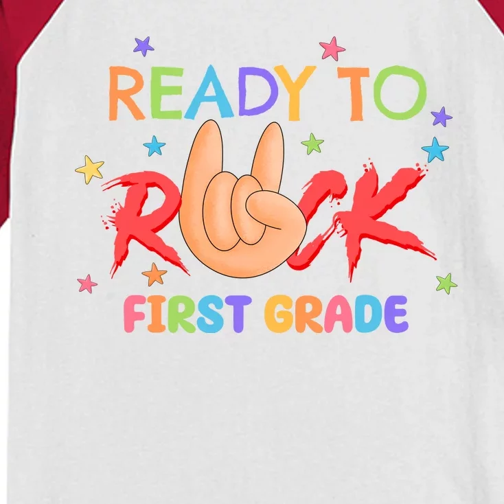 Ready To Rock First Grade Kids Colorblock Raglan Jersey