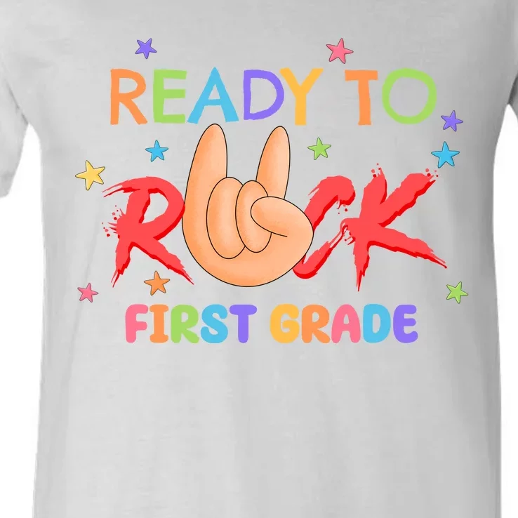 Ready To Rock First Grade V-Neck T-Shirt