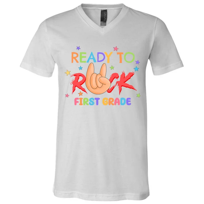 Ready To Rock First Grade V-Neck T-Shirt