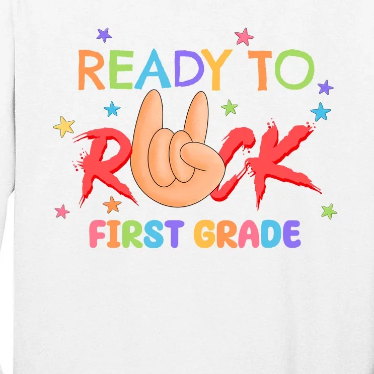 Ready To Rock First Grade Tall Long Sleeve T-Shirt