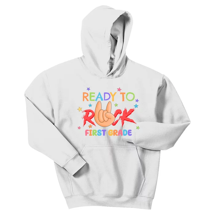 Ready To Rock First Grade Kids Hoodie