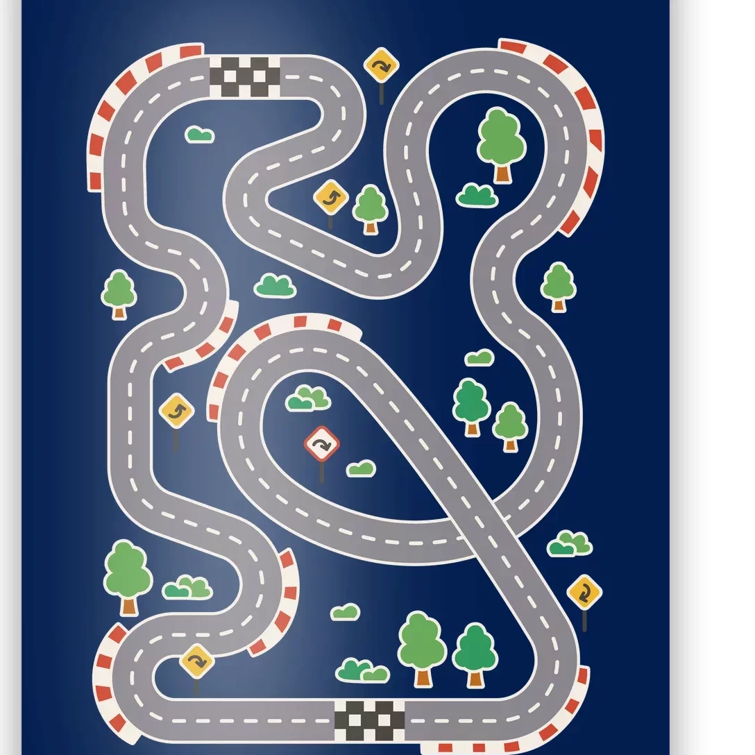 Racing Track Poster