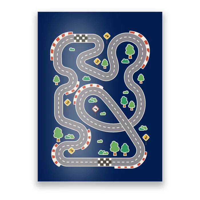 Racing Track Poster