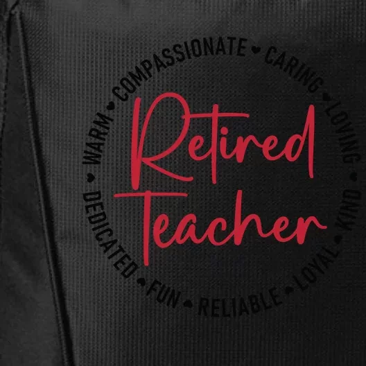 Retired Teacher City Backpack