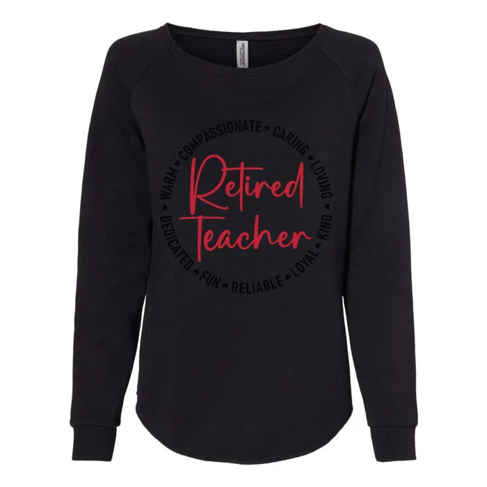 Retired Teacher Womens California Wash Sweatshirt