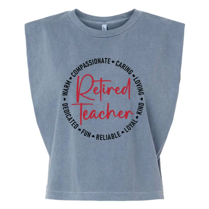 Retired Teacher Garment-Dyed Women's Muscle Tee