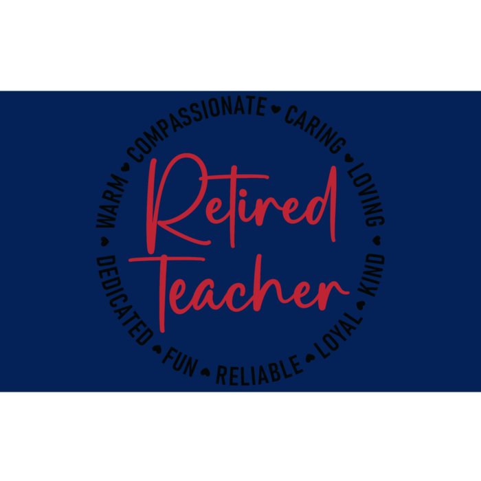 Retired Teacher Bumper Sticker