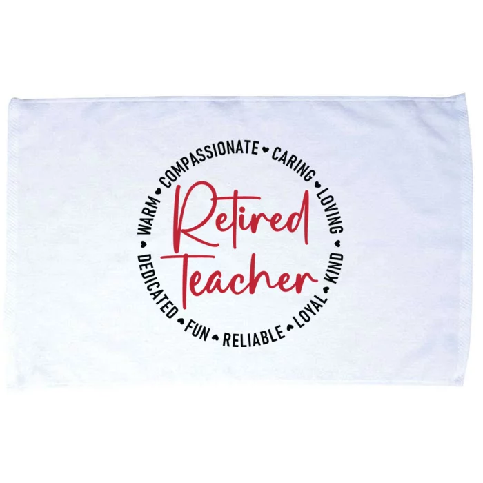 Retired Teacher Microfiber Hand Towel