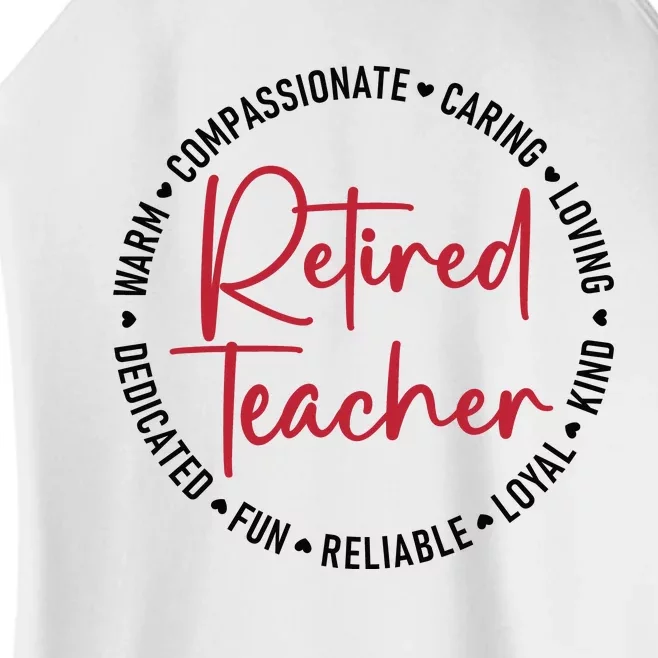 Retired Teacher Women’s Perfect Tri Rocker Tank