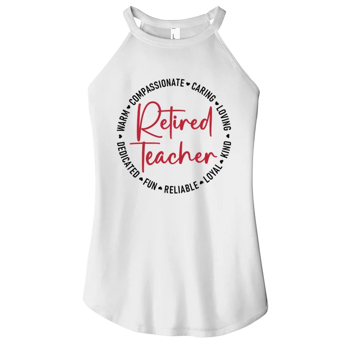 Retired Teacher Women’s Perfect Tri Rocker Tank