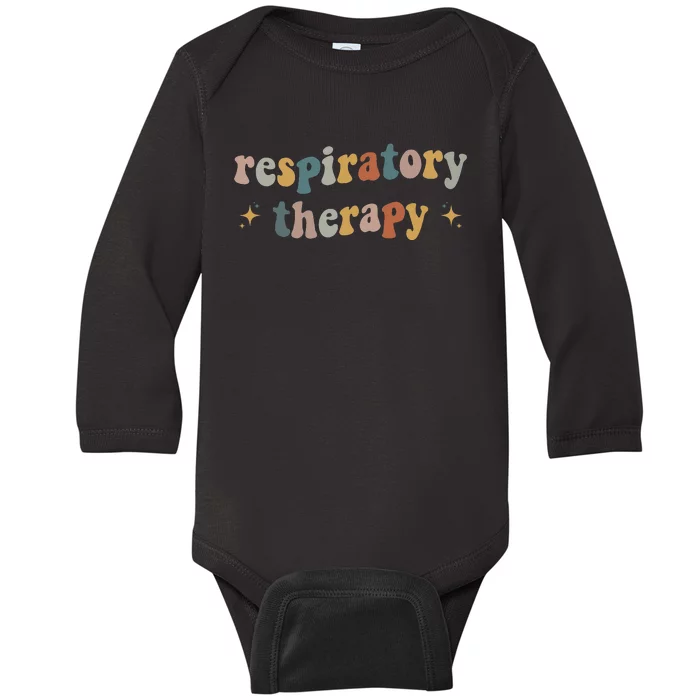 Respiratory Therapy RT therapist funny RT Care Week Baby Long Sleeve Bodysuit