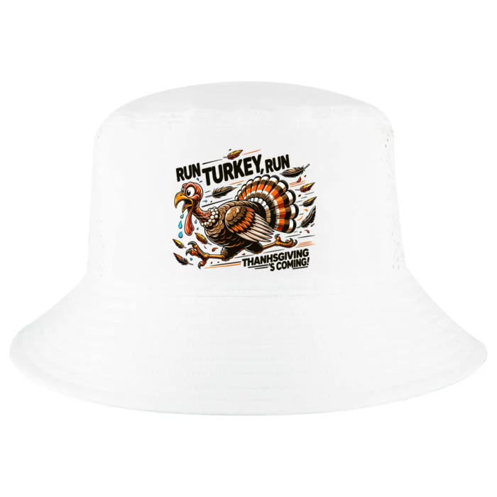 Run Turkey Run! Funny Thanksgiving Escape Running Costume Gift Cool Comfort Performance Bucket Hat