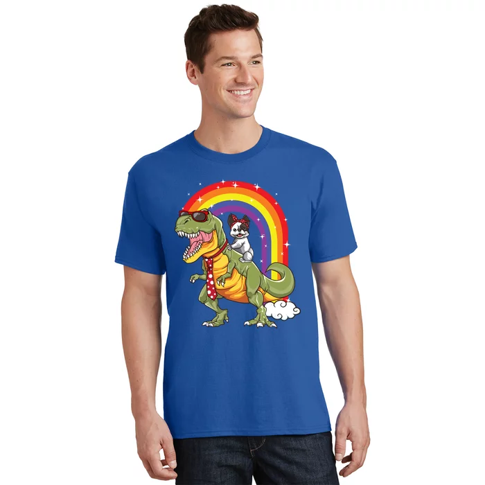 Rat Terrier Riding Tgiftrex Dinosaur Dog Gift Gift T-Shirt