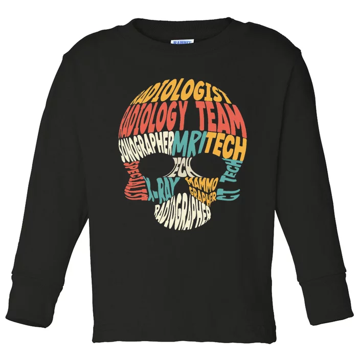 Radiologic Technologist Radiologist Rad Tech Radiology Toddler Long Sleeve Shirt