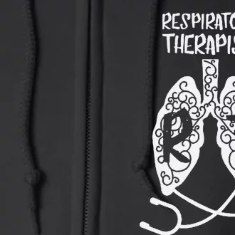 Respiratory Therapist Rt Respiratory Physician Profession Full Zip Hoodie