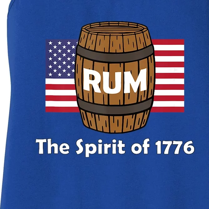 Rum Traveler Spirit Of 1776 America Usa 4th Of July Women's Racerback Tank