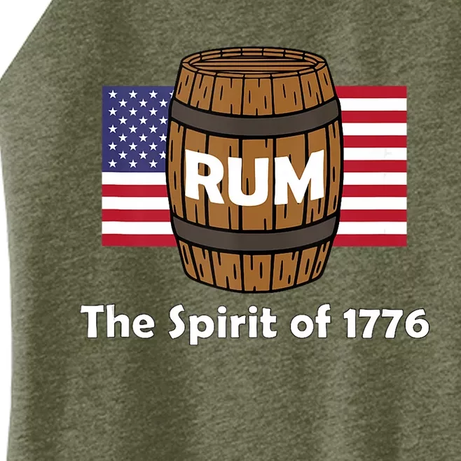 Rum Traveler Spirit Of 1776 America Usa 4th Of July Women’s Perfect Tri Rocker Tank