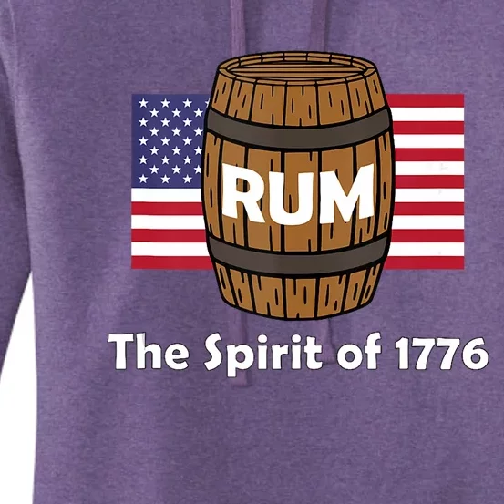 Rum Traveler Spirit Of 1776 America Usa 4th Of July Women's Pullover Hoodie