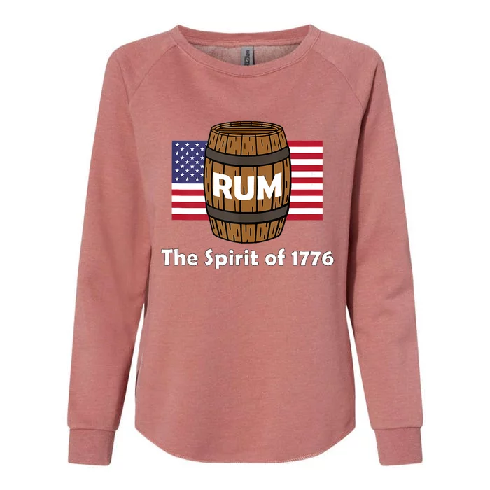 Rum Traveler Spirit Of 1776 America Usa 4th Of July Womens California Wash Sweatshirt