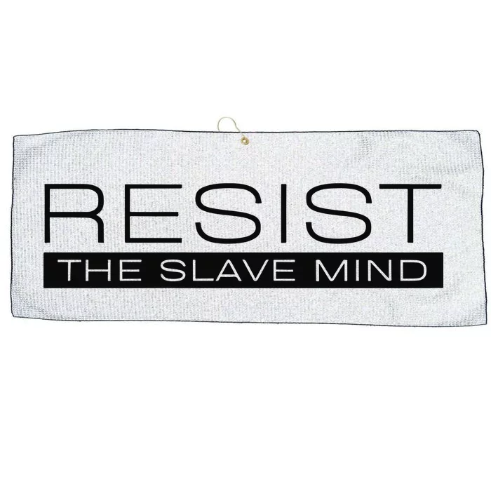 Resist The Slave Mind Andrew Tate Large Microfiber Waffle Golf Towel