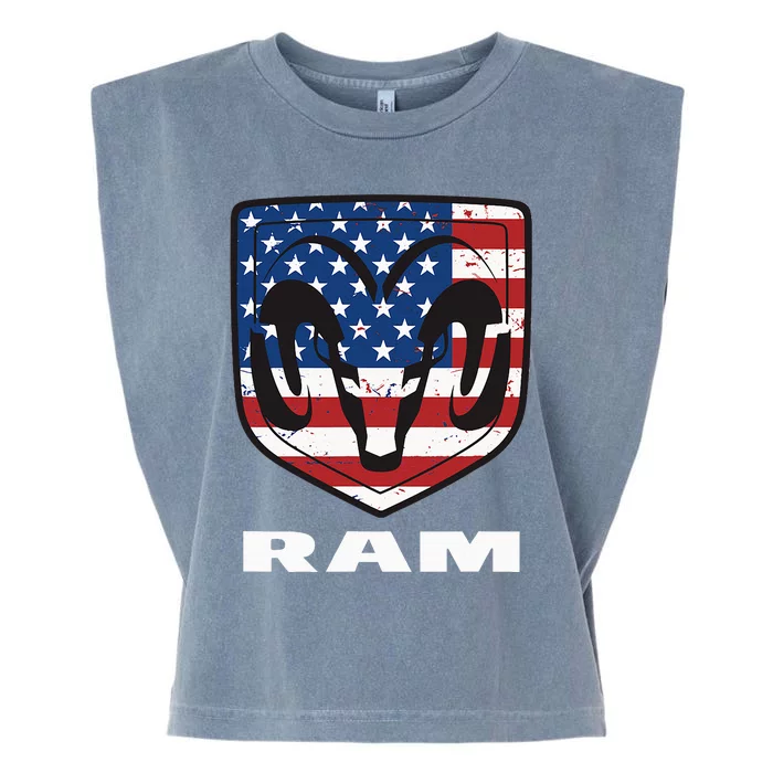 R.A.M. Trucks Shield Flag Garment-Dyed Women's Muscle Tee