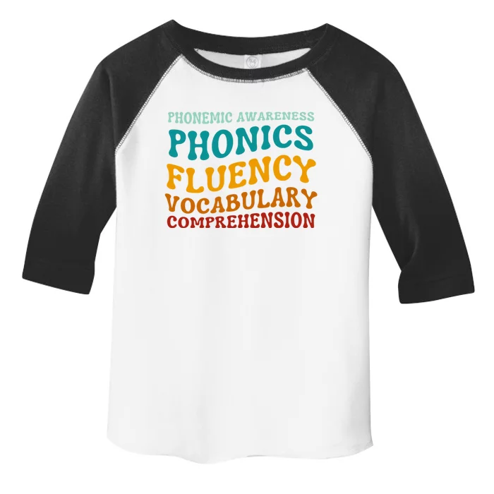 Reading Teacher Science Of Reading Phonics Gift Toddler Fine Jersey T-Shirt