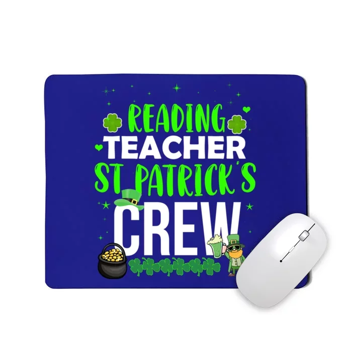 Reading Teacher St Patrick's Crew Funny Matching Costume Gift Mousepad