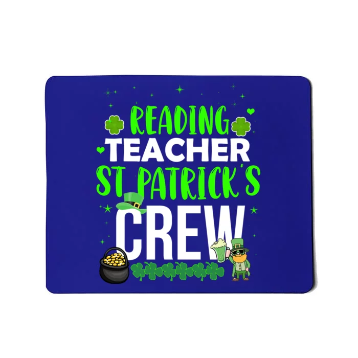 Reading Teacher St Patrick's Crew Funny Matching Costume Gift Mousepad