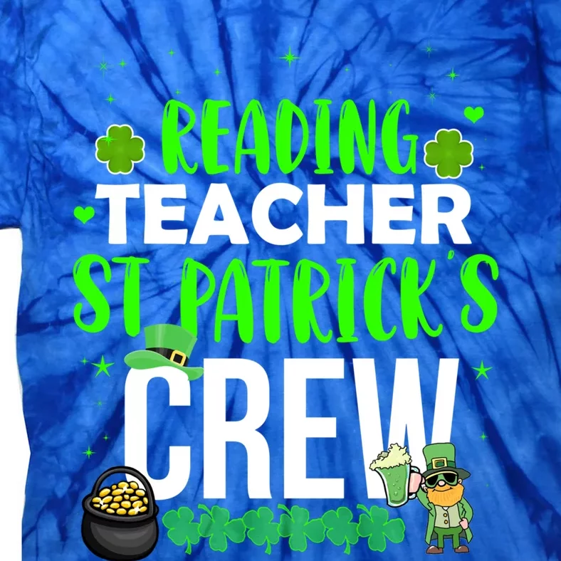 Reading Teacher St Patrick's Crew Funny Matching Costume Gift Tie-Dye T-Shirt