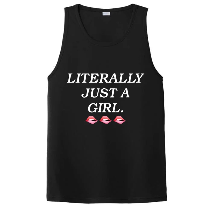 Raise The Stakes Literally Just A Girl Performance Tank