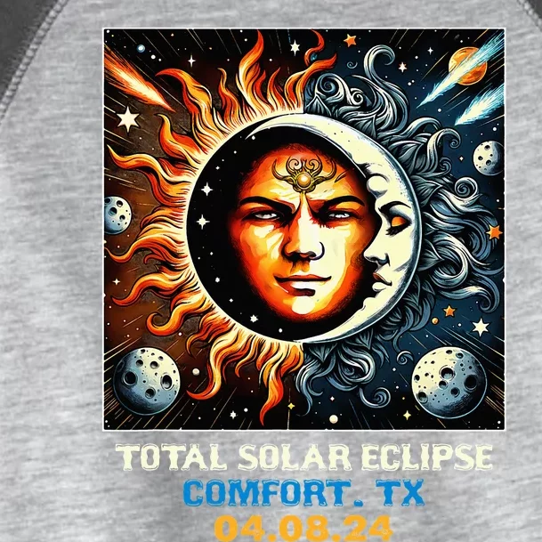 Retro Total Solar Eclipse Comfort Texas Toddler Fine Jersey T-Shirt