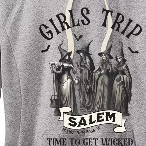 Retro Trip Salem 1692 They Missed One Witch Halloween Gift Women's Fleece Hoodie